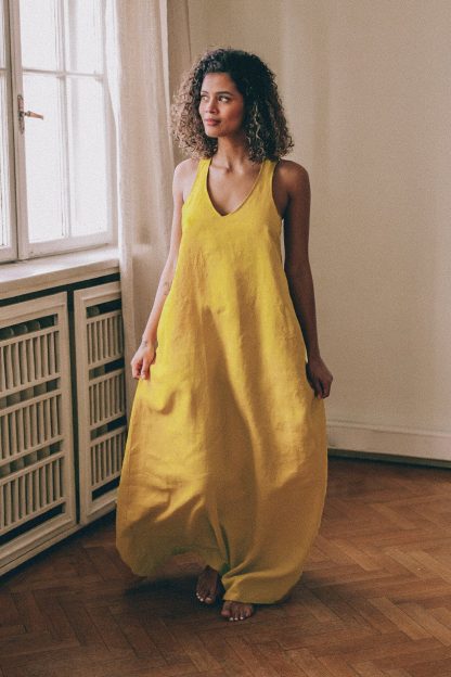 Summer mustard dress - Image 5