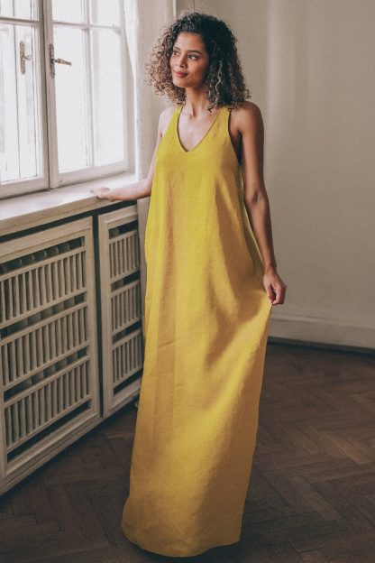 Summer mustard dress - Image 4