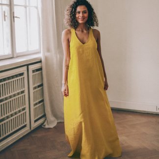 Summer mustard dress