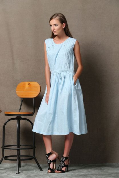 Summer sleeveless casual dress - Image 3