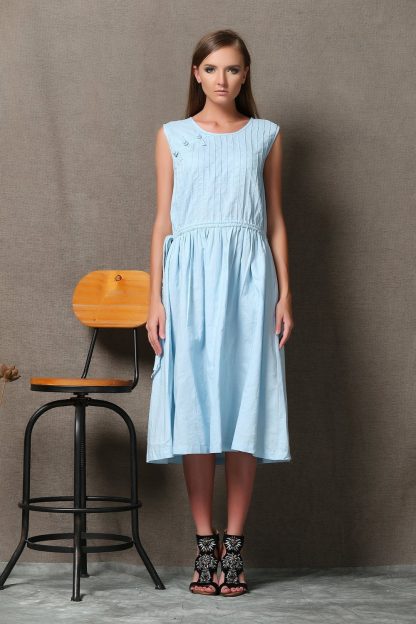 Summer sleeveless casual dress