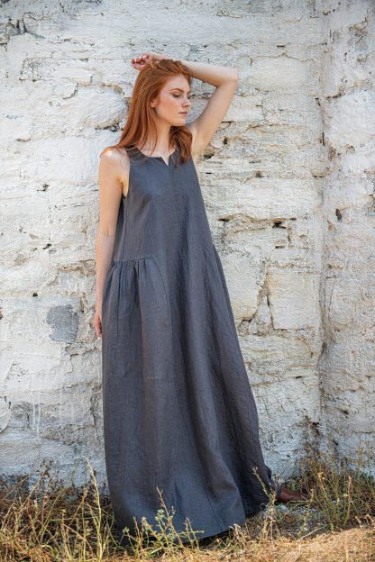 Summer women's sleeveless long dress - Image 6