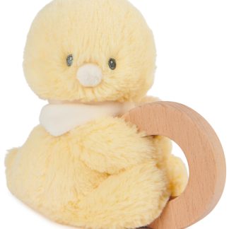 Sustainable Duck Ring Rattle Plush Toy