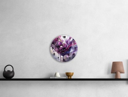 Tempered glass wall clock