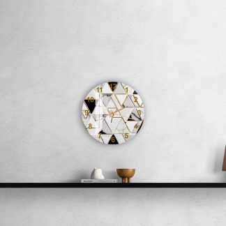 Tempered glass wall clock