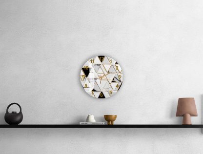 Tempered glass wall clock