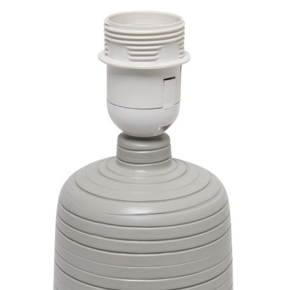 Textured Linear Ceramic Table Lamp - Image 3