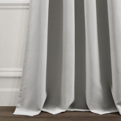 Thermal insulation blackout window light grey curtain - Image 2