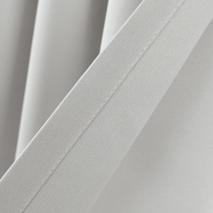Thermal insulation blackout window light grey curtain - Image 4