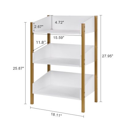 Three-layer storage white organizer - Image 2
