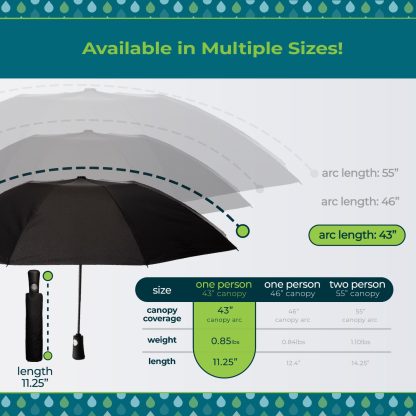 Tote Bag Reverse Folding Black and White Parasol - Image 2