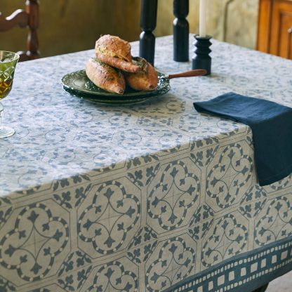 Traditional design bohemian blue tablecloth - Image 2