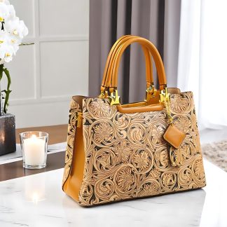 Vintage carved ladies handbag
