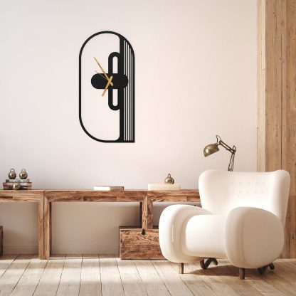 Unique black wall clock - Image 4