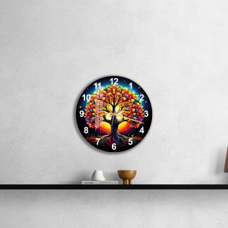 Unique colorful wall clock