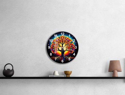 Unique colorful wall clock