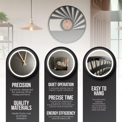 Unique geometric wall clock - Image 3