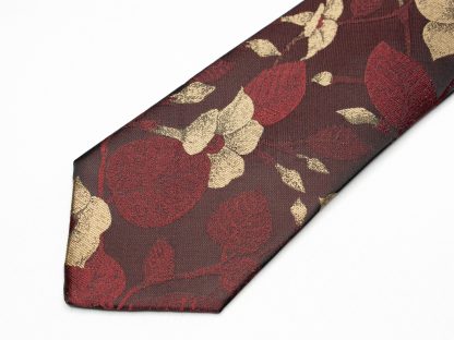 Gold flower suit tie - Image 3