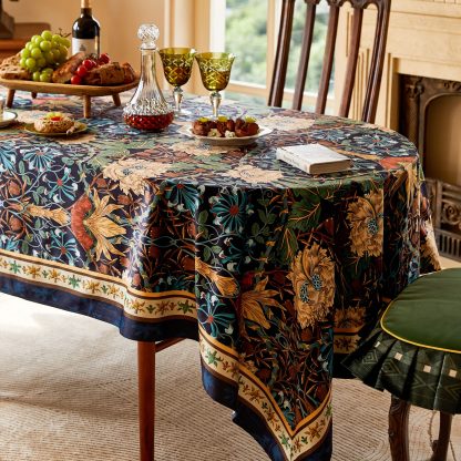 Velvet Vintage French Floral Tablecloth - Image 4