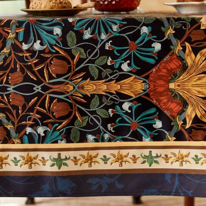 Velvet Vintage French Floral Tablecloth - Image 5