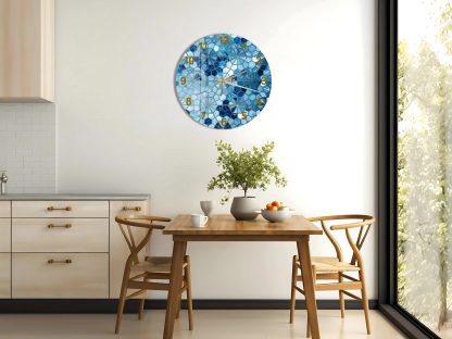 Vibrant blue wall clock - Image 2