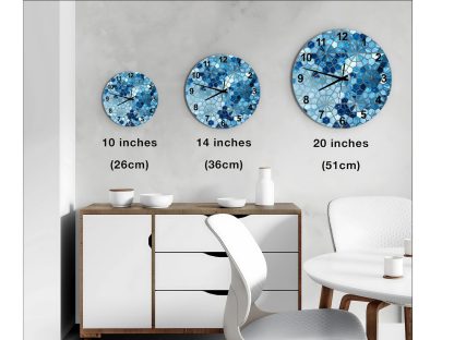 Vibrant blue wall clock - Image 4