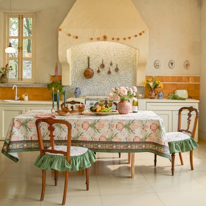 Vintage Farmhouse Style Tablecloth Rectangular