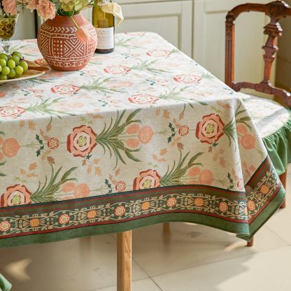 Vintage Farmhouse Style Tablecloth Rectangular - Image 2