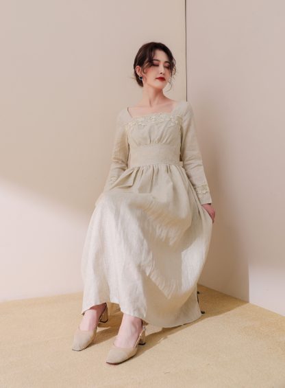 Vintage Linen Dress - Image 6