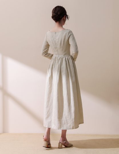 Vintage Linen Dress - Image 7