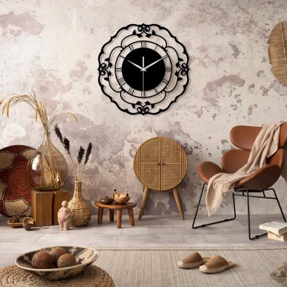 Vintage Metal Oversized Wall Clock - Image 2
