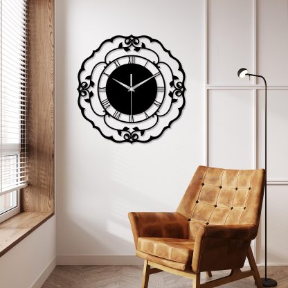 Vintage Metal Oversized Wall Clock - Image 4
