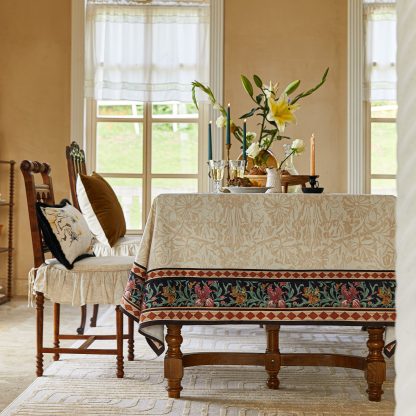 Vintage floral french tablecloth flowers - Image 6
