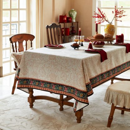 Vintage floral french tablecloth flowers - Image 2