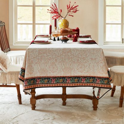 Vintage floral french tablecloth flowers - Image 3