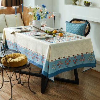 Wedding Linen Vintage French Tablecloth Rectangular