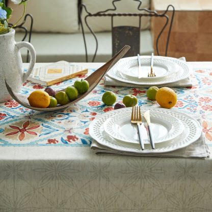 Wedding Linen Vintage French Tablecloth Rectangular - Image 6