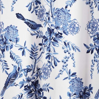 White and blue blackout curtains - Image 4
