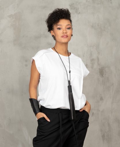 White top avant-garde clothing - Image 3