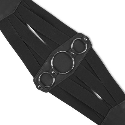 Wide plaid corset Elastic waistband - Image 3