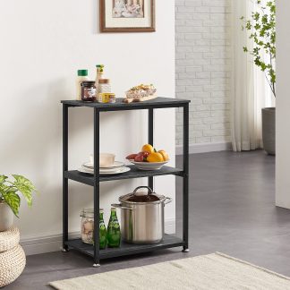 With three-layer storage rack