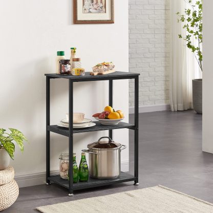 With three-layer storage rack