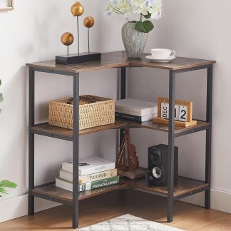 With three open shelves