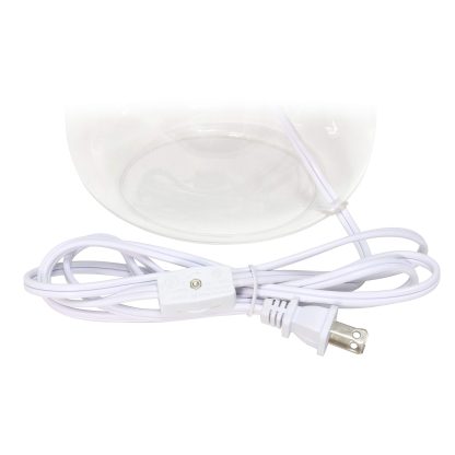 With white fabric lampshade - Image 5