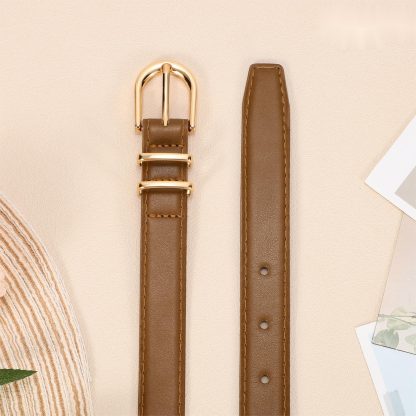 Women Fashion Women Dress Thin Belt - Image 3