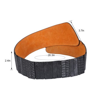 Women's Adjustable Fashion Dress Black Belt - Image 4