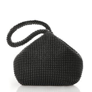 Women's Beaded Black Clutch