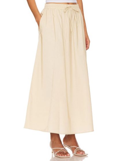 Women's Casual Long Cotton Skirt - Image 2