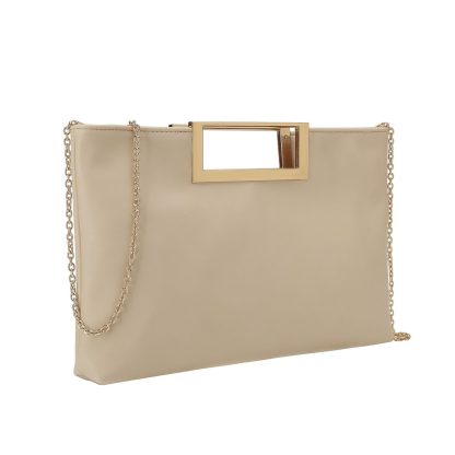 Women's Convertible Beige Clutch