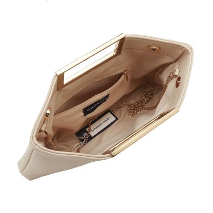 Women's Convertible Beige Clutch - Image 4